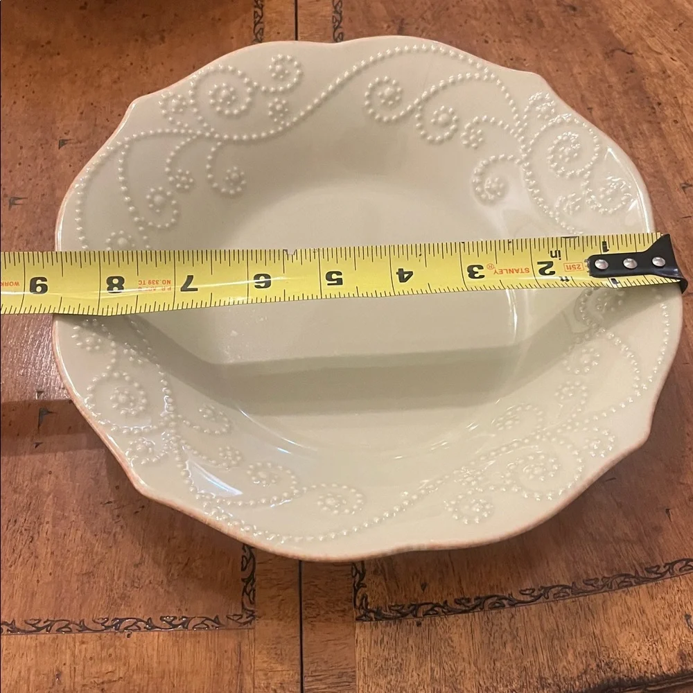 Set of 4 Lenox French Perle Pistachio Pasta Bowl